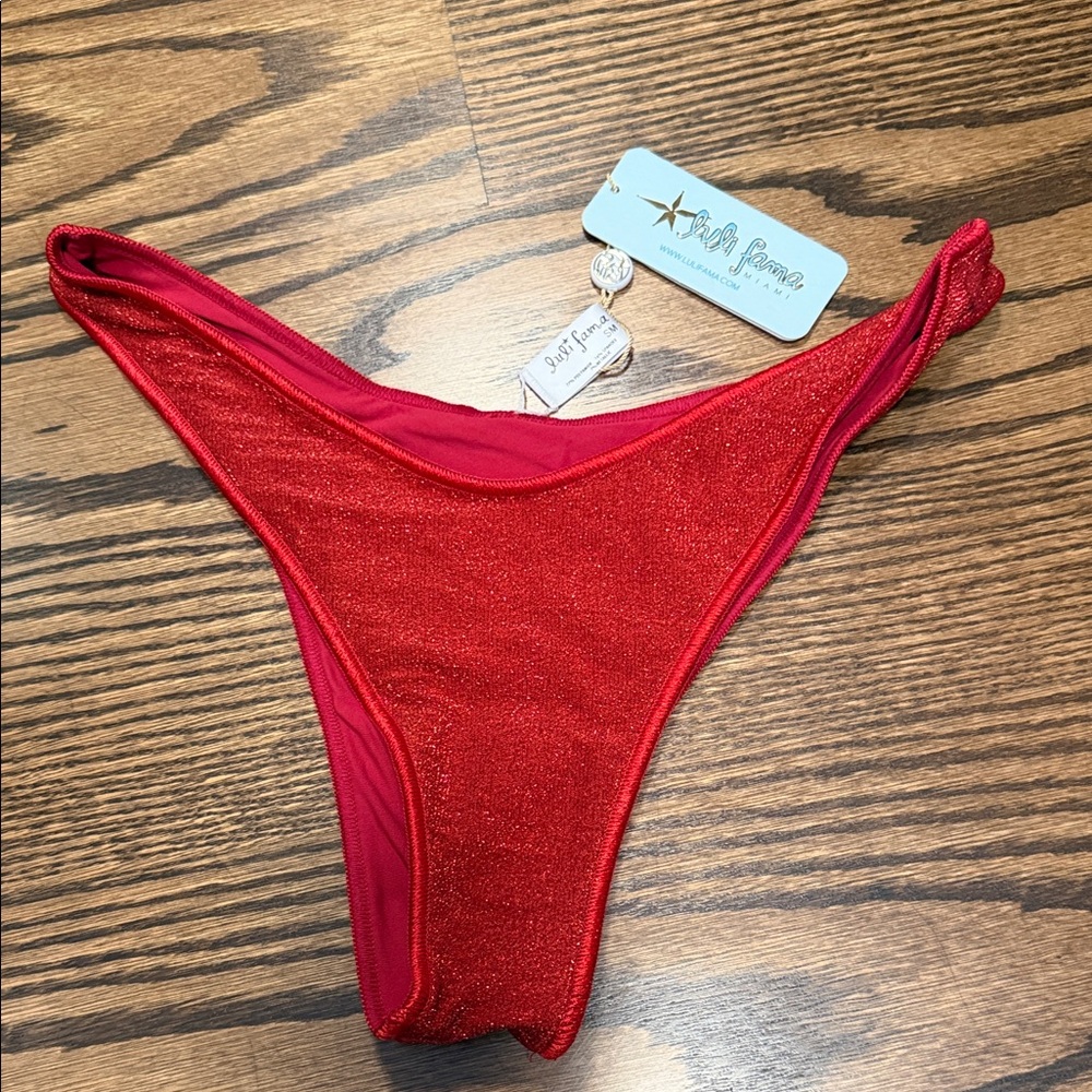 Luli Fama Red Bikini Bottom